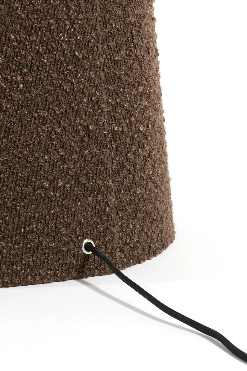 Stehleuchte MICKY Bouclé Braun Ø38x180cm
