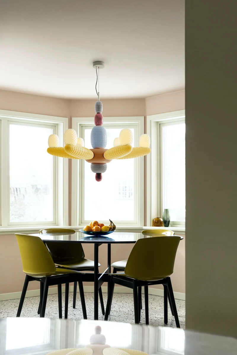 Hängeleuchte SOFT BLOWN Chandelier gelb