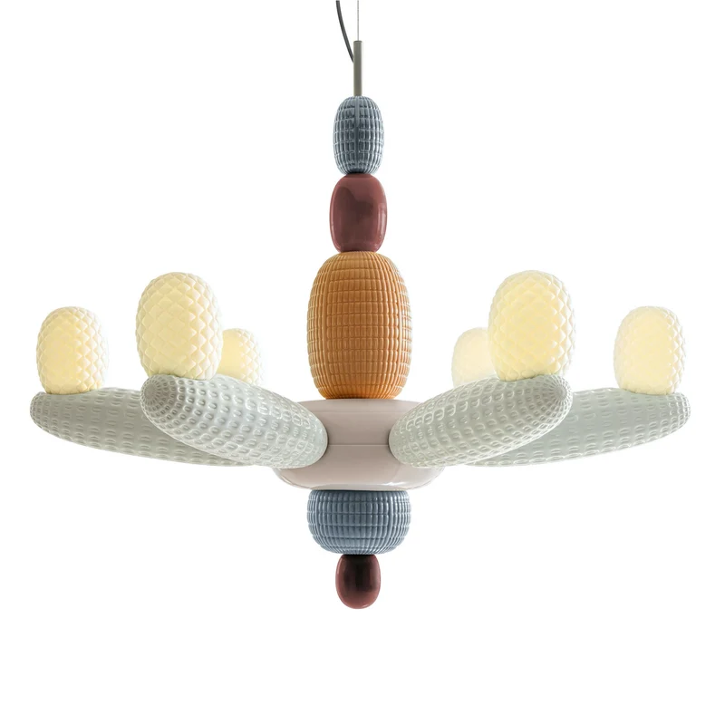 Hängeleuchte SOFT BLOWN Chandelier pink