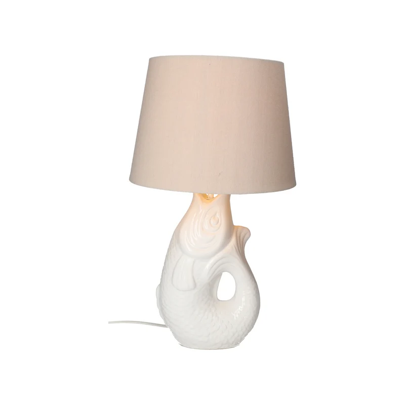 Tischleuchte MONSIEUR CARAFON, H25 cm in Weiß