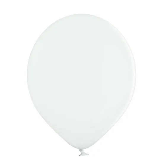 25 Stk. Luftballon Unifarben Ø 30cm | Weiß #002