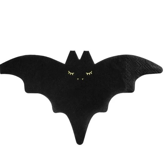 Mini Servietten Fledermaus Halloween (20 Stück)