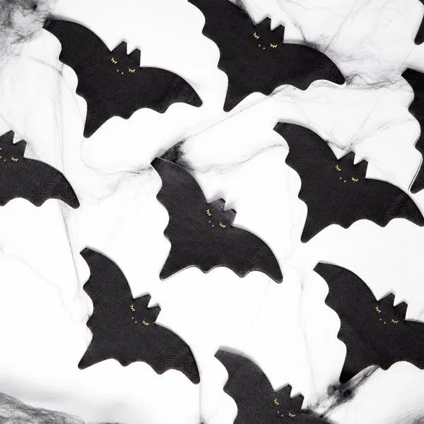 Mini Servietten Fledermaus Halloween (20 Stück)