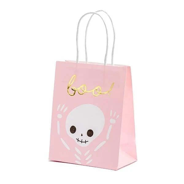 Geschenktüte Halloween rosa (1 Stück)