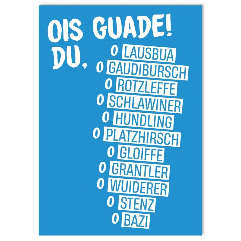 Postkarte "Gaudibursch"