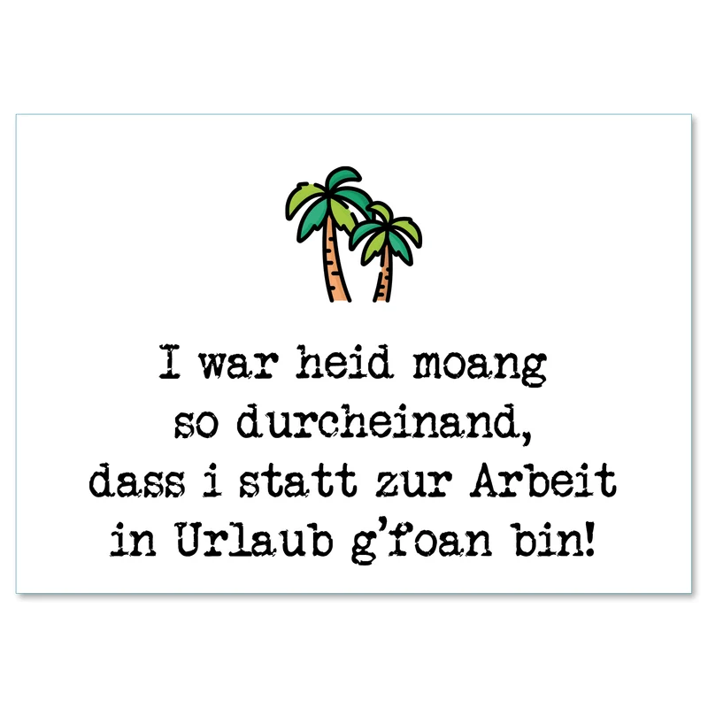 Postkarte "Urlaub"