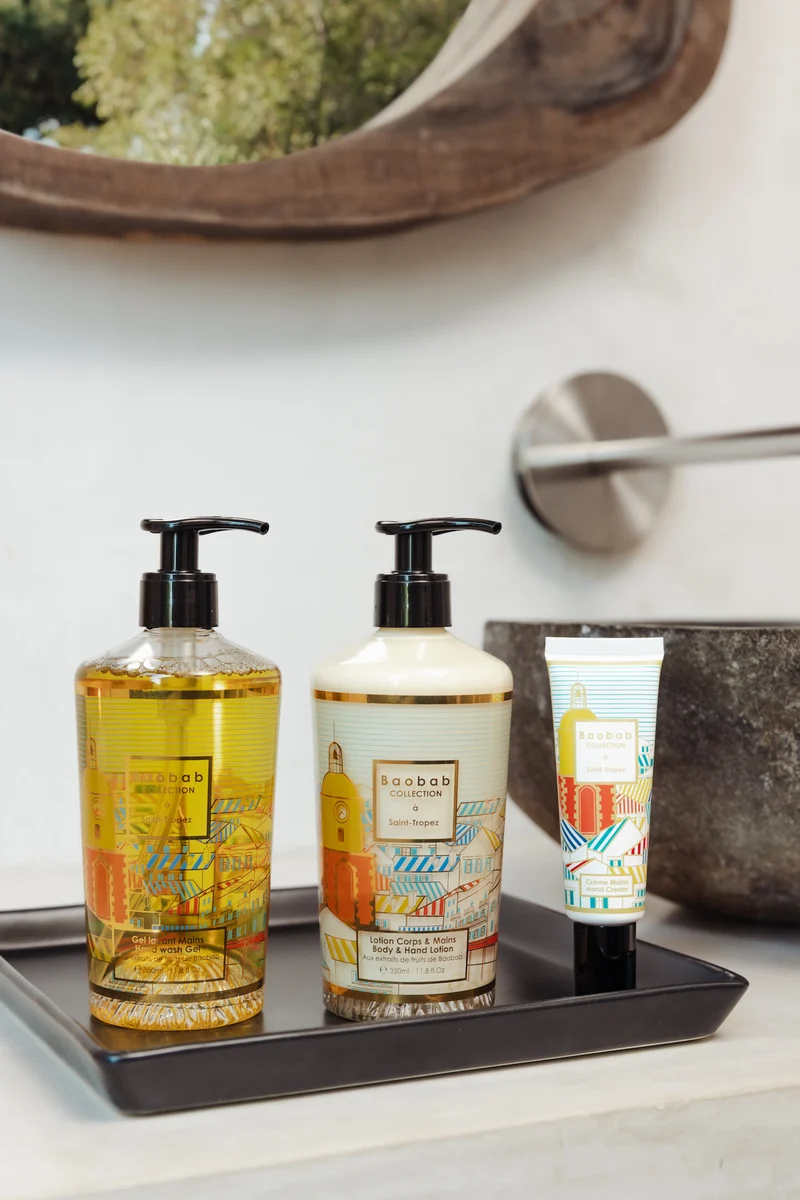 Geschenkbox "A SAINT-TROPEZ" - Lotion für Körper und Hände & Handgel