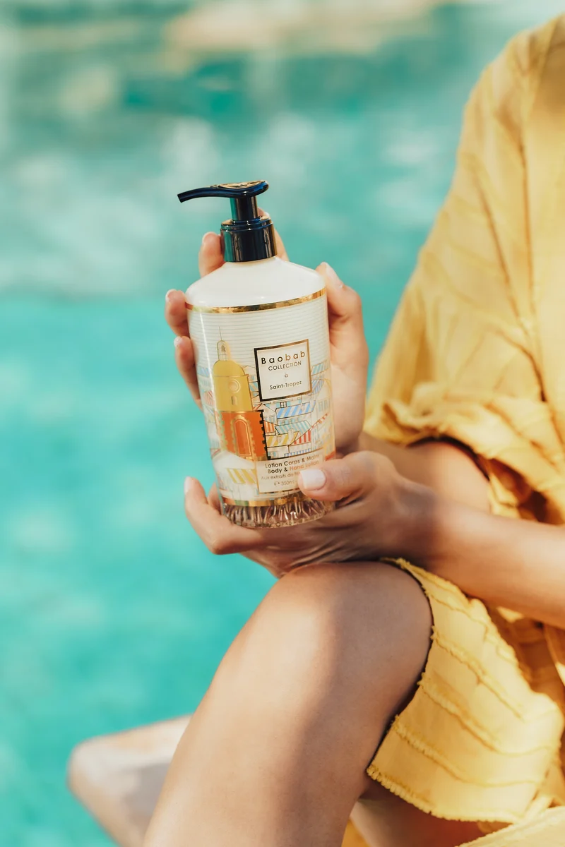 Geschenkbox "A SAINT-TROPEZ" - Lotion für Körper und Hände & Handgel