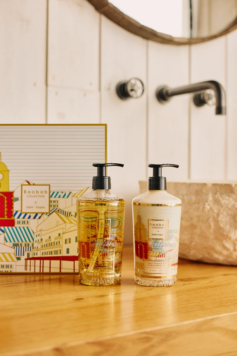 Geschenkbox "A SAINT-TROPEZ" - Lotion für Körper und Hände & Handgel