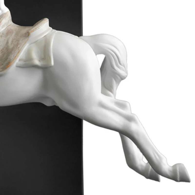 Tischlampe PIROUETTE HORSE aus Porzellan