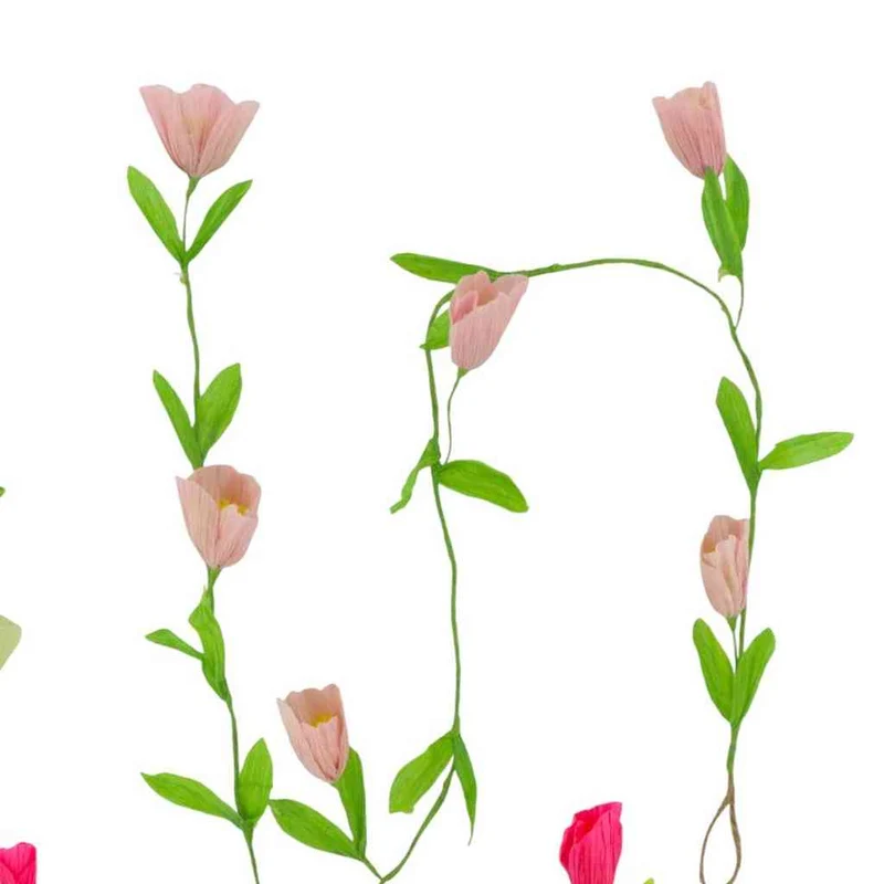 Blütengirlande zartrosa TULIP ca. 160 cm Papiergirlande Dekoration