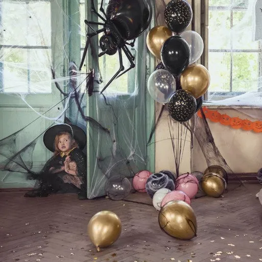 Spinnennetz Deko Halloween schwarz