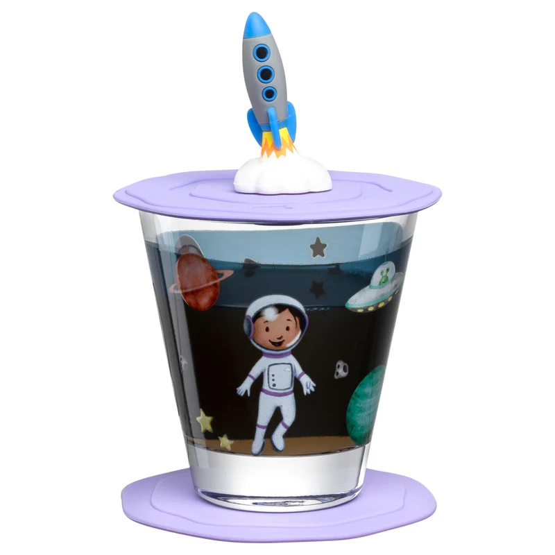 Trinkset BAMBINI AVVENTURA 3-teilig 215 ml Weltall
