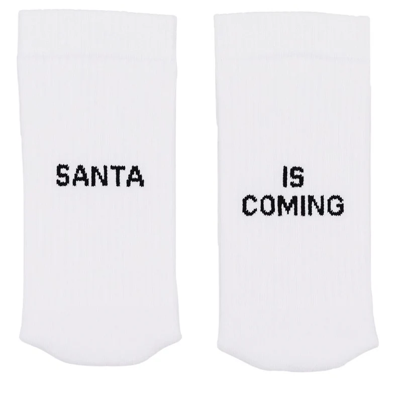 Eulenschnitt Socken weiß Santa 35-38