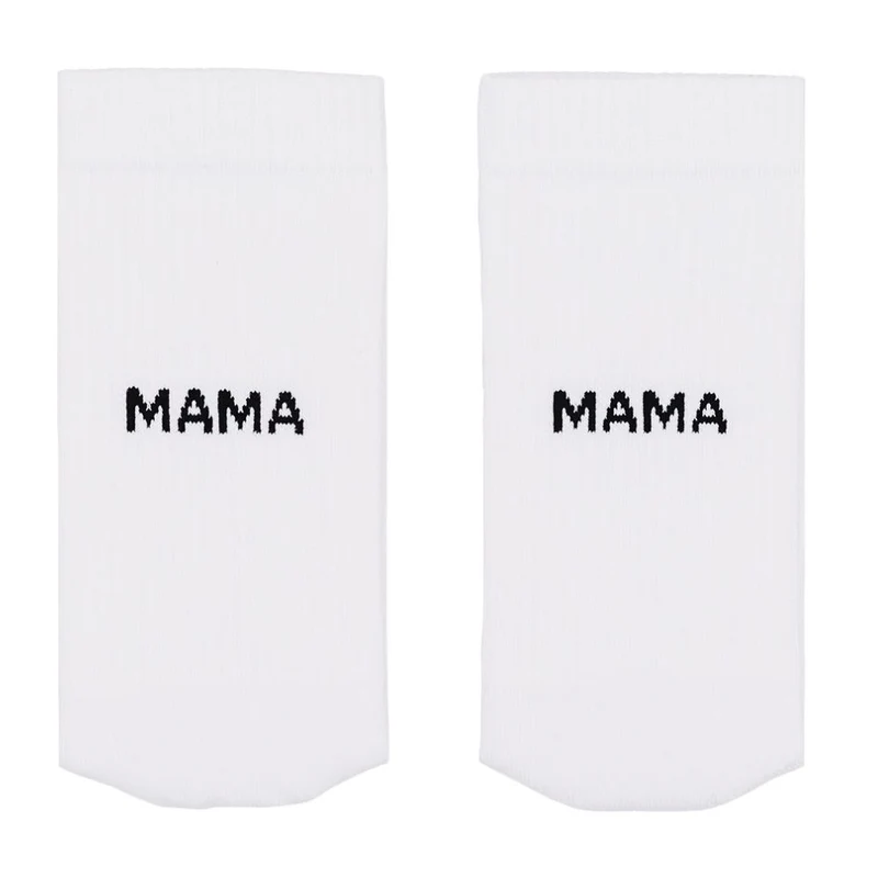 Eulenschnitt Socken weiß Mama 39-42