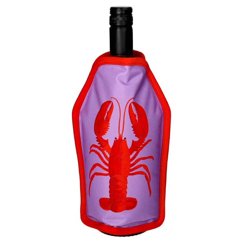 Kühlmanschette FROID mit Hummer-Motiv in Lila/Rot