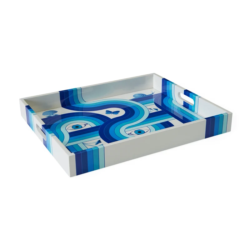 Design-Lacktablett DRUGGIST mit Third-Eye-Motiv
