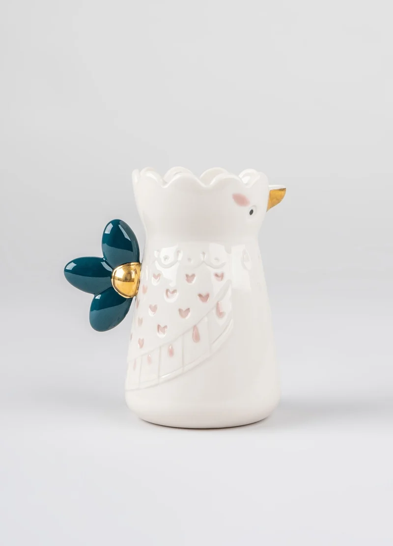 Porzellan-Milchkännchen aus der KAWKI Kollektion in Weiß und Rosa