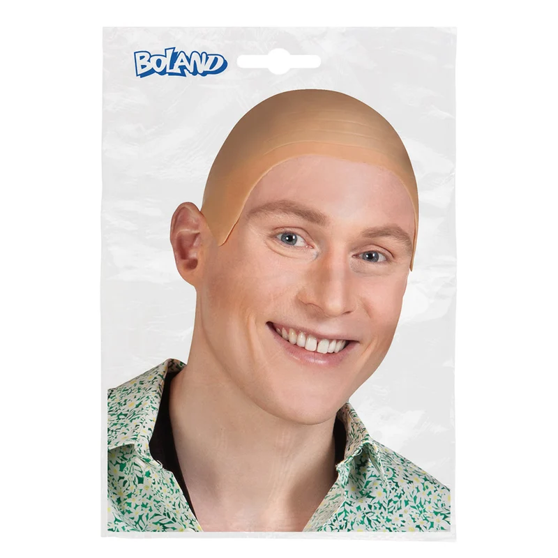 Perücke "Glatze" Latex | Kopfbedeckung zum Kostüm
