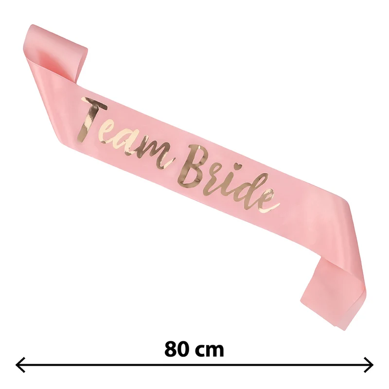 Schärpe "Team Bride" für Junggesellenabschied | Rosa