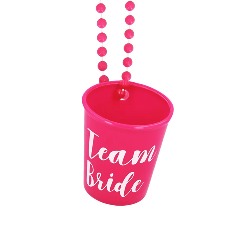 Halskette mit Schnapsglas "Team Bride"