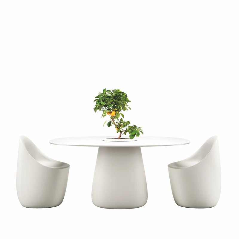 Cobble Table 160, für drinnen & draußen in 3 Farben