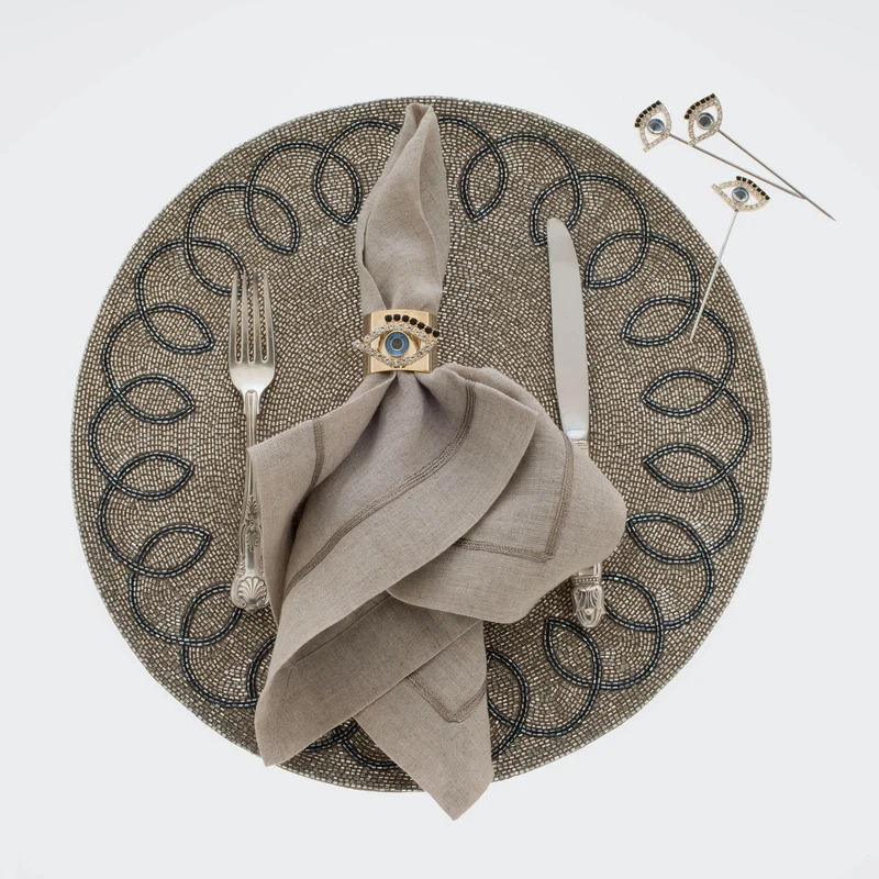 Serviettenringe "Evil Eye" – 2er-Set