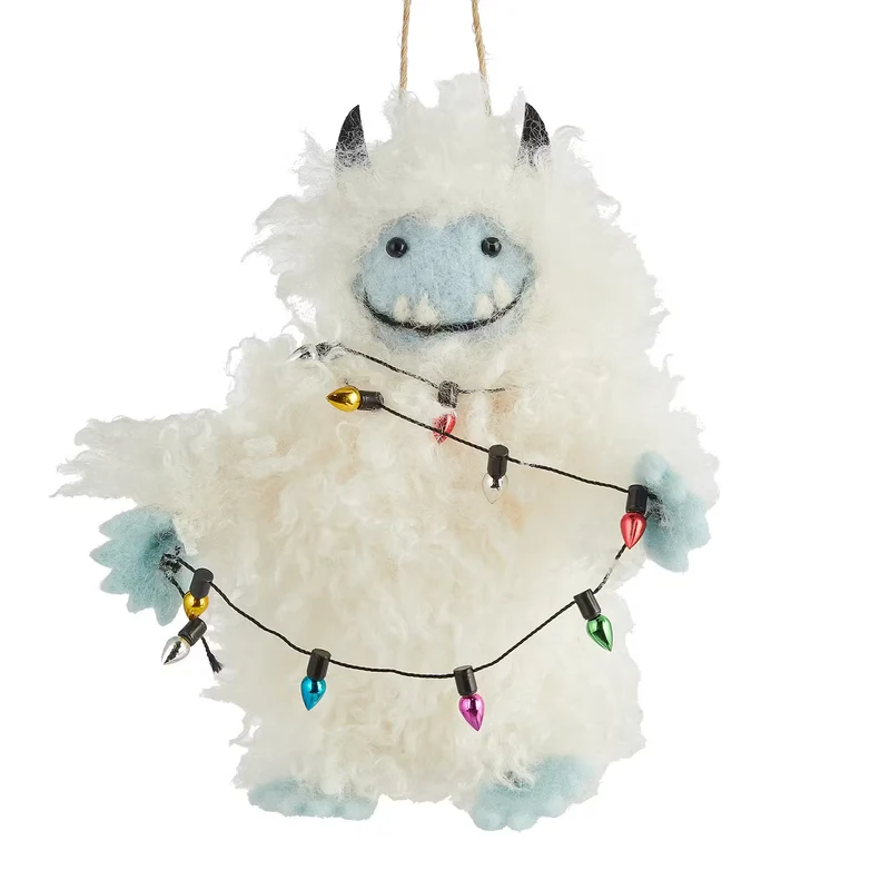 HANG ON Baumhänger Yeti mit Lichtern