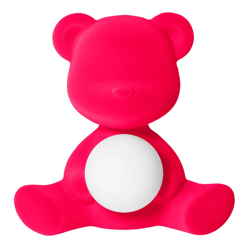 LED-Tischleuchte TEDDY GIRL VELVET fuchsia