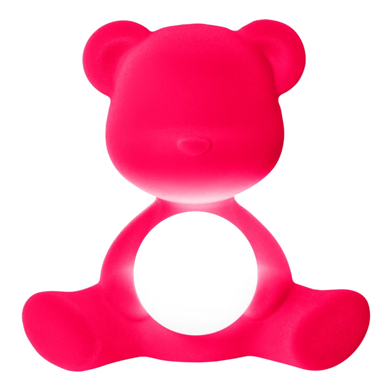 LED-Tischleuchte TEDDY GIRL VELVET fuchsia