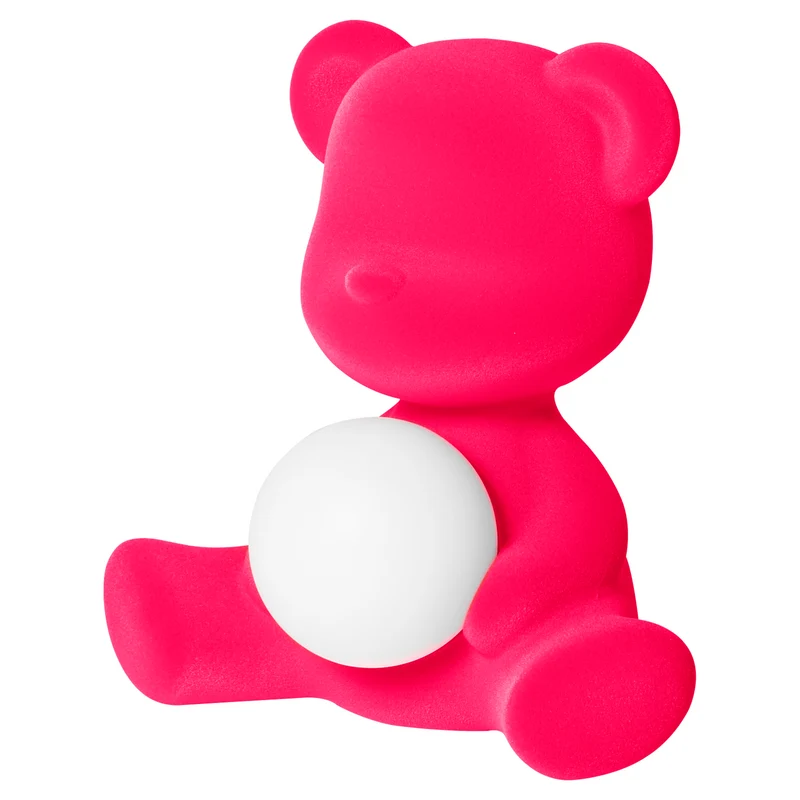 LED-Tischleuchte TEDDY GIRL VELVET fuchsia