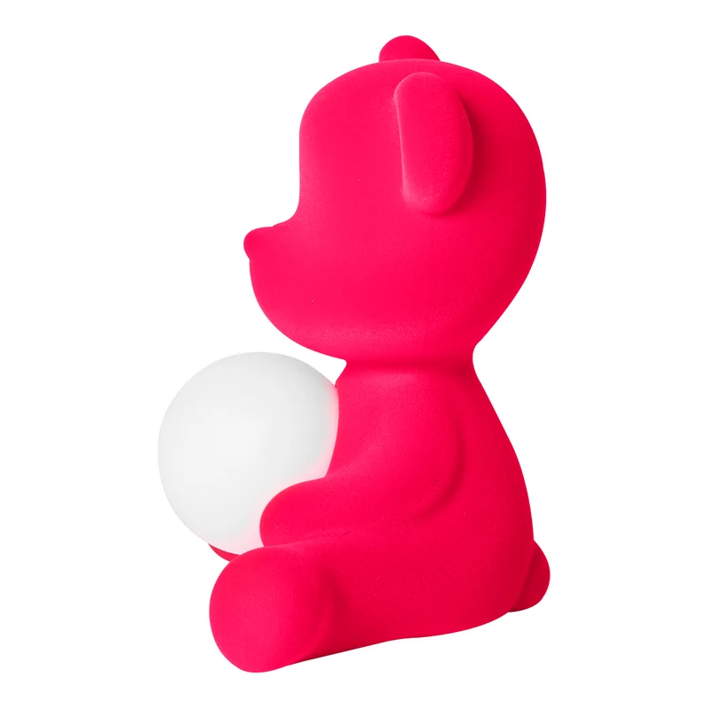 LED-Tischleuchte TEDDY GIRL VELVET fuchsia