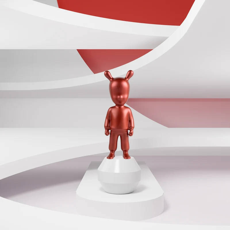Deko Skulptur THE GUEST - Metallic in versch. Farben small