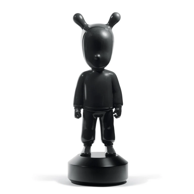 Deko Skulptur THE GUEST - in Schwarz u. Weiß large