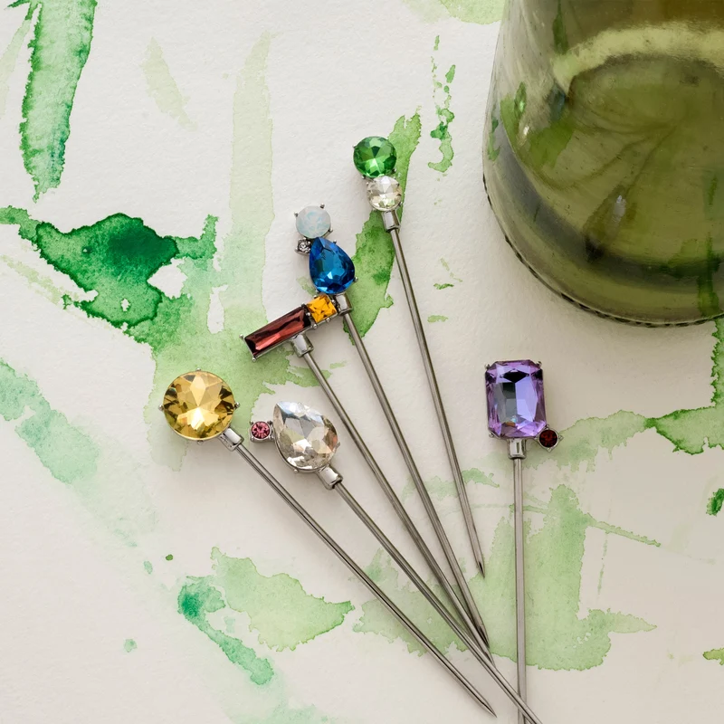 Cocktailspieße "Jeweled" – 6er-Set