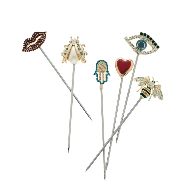 Cocktailspieße "Lucky Charm" – 6er-Set