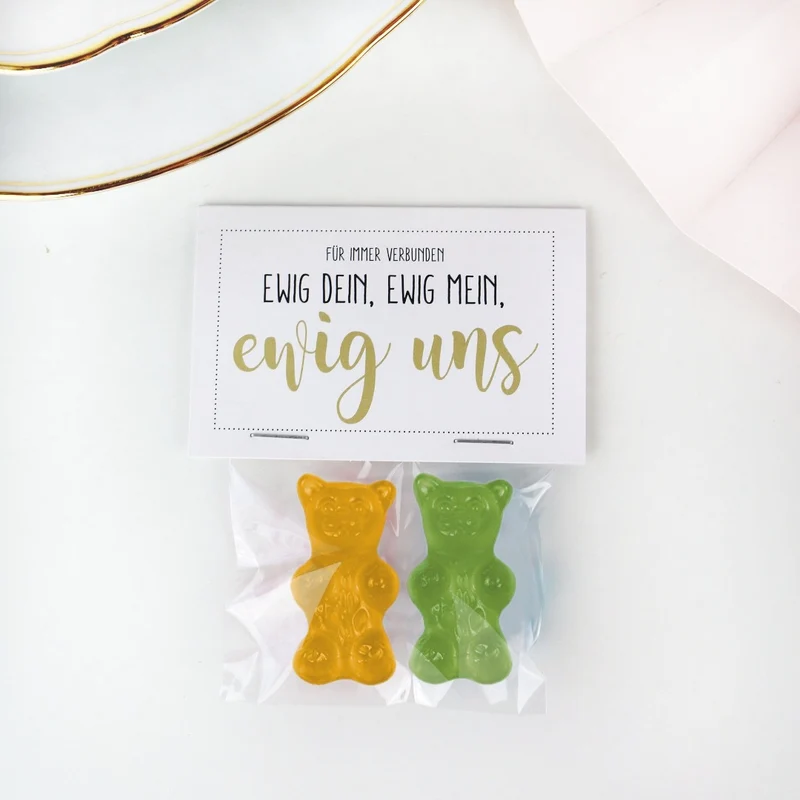 Gastgeschenk Set - Für immer verbunden (70 Stück)