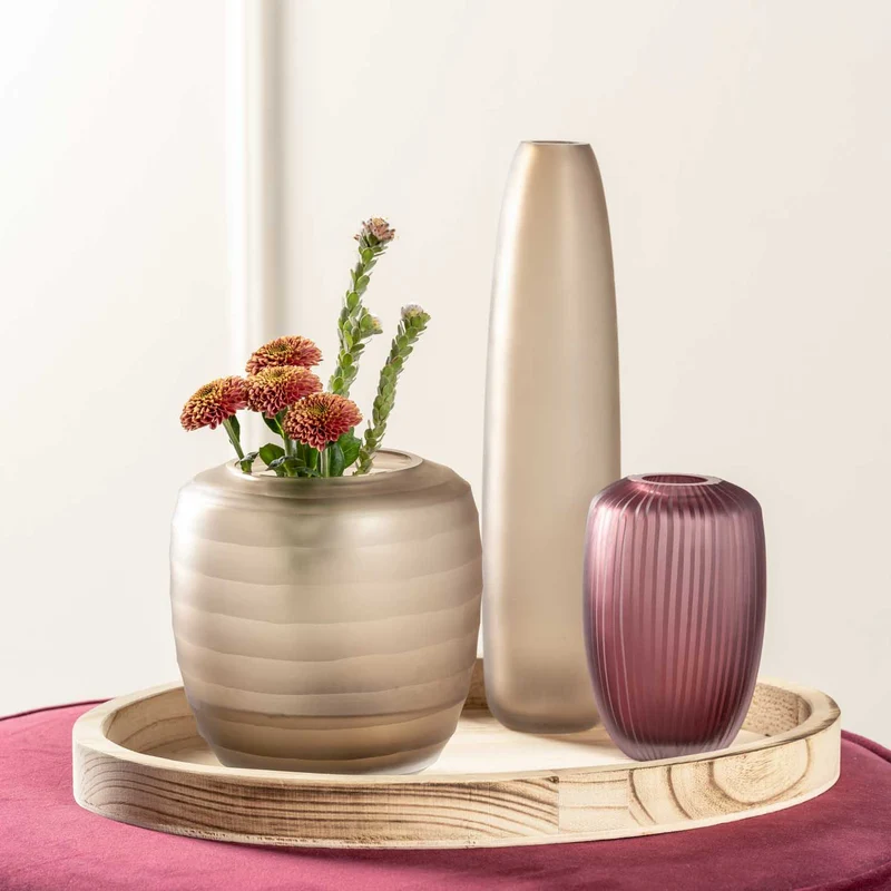 Vase BELLAGIO 18 cm beige