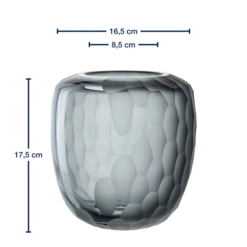 Vase BELLAGIO 18 cm anthrazit