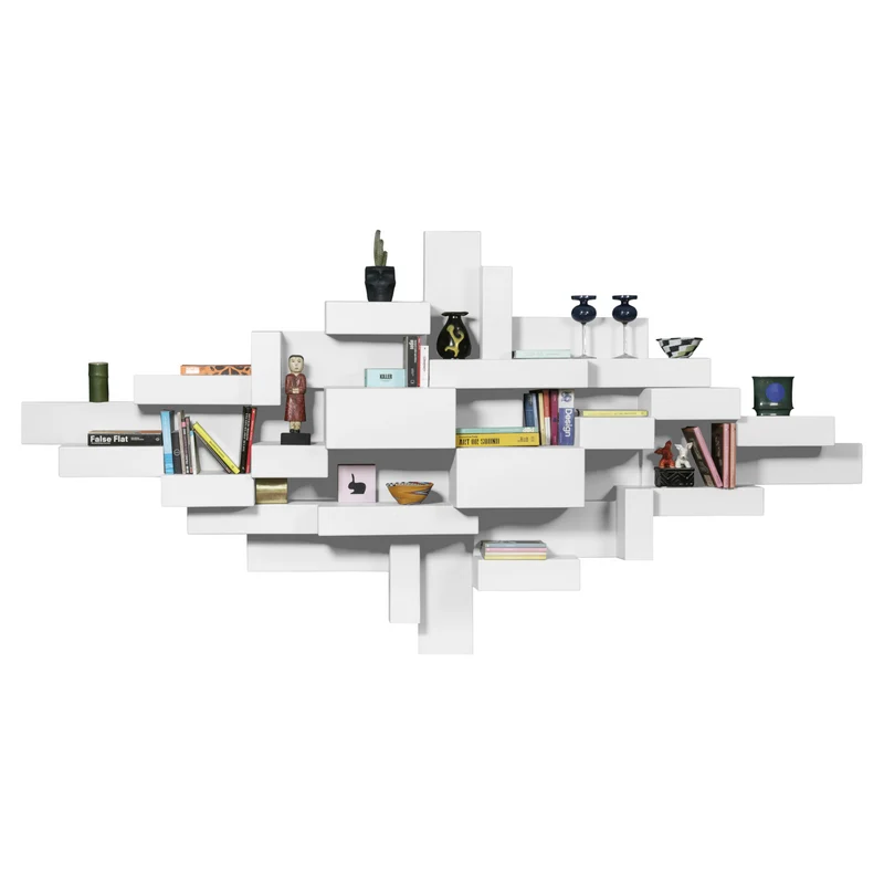 Bücherregal PRIMITIVE weiß 240x40x96cm