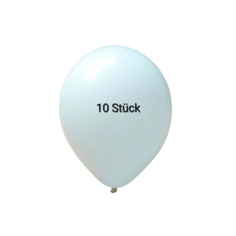 10x Luftballons Partyballons weiß ca. 25 cm Latexballons