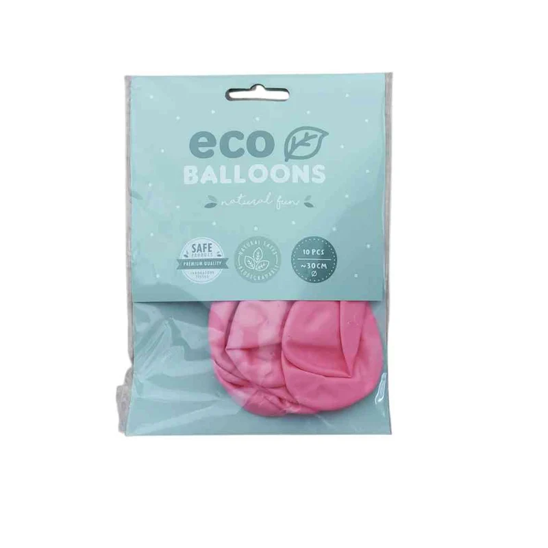 10x Luftballons pastell-rosa Partyballons ca. 30 cm Natural-Latexballons