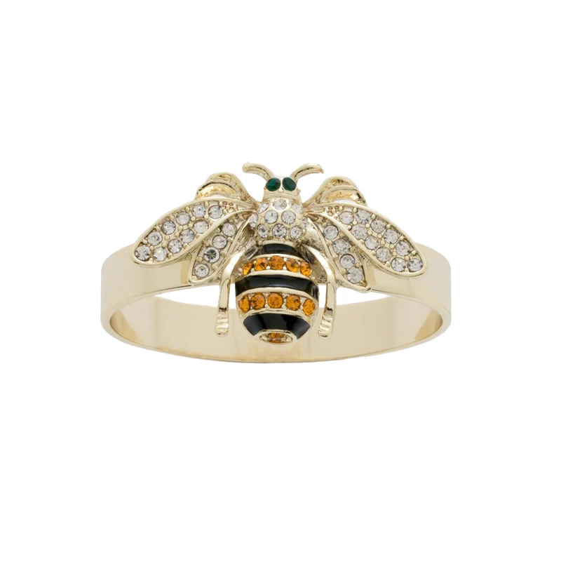 Serviettenringe "Skinny Stripey Bee" – 4er-Set
