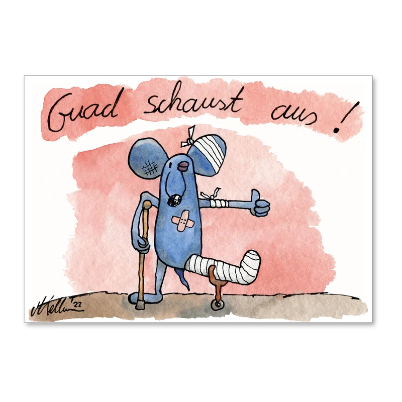 Postkarte "Guad schaust aus!"