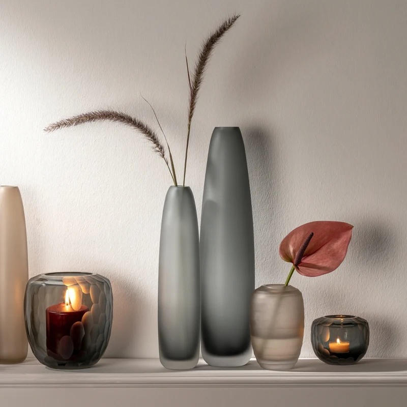 Vase BELLAGIO 9 cm anthrazit