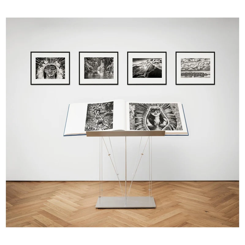 Sebastião Salgado. Amazônia, Art Edition No. 1–100 ‘Adão Yawanawá in a headdress of eagle feathers’