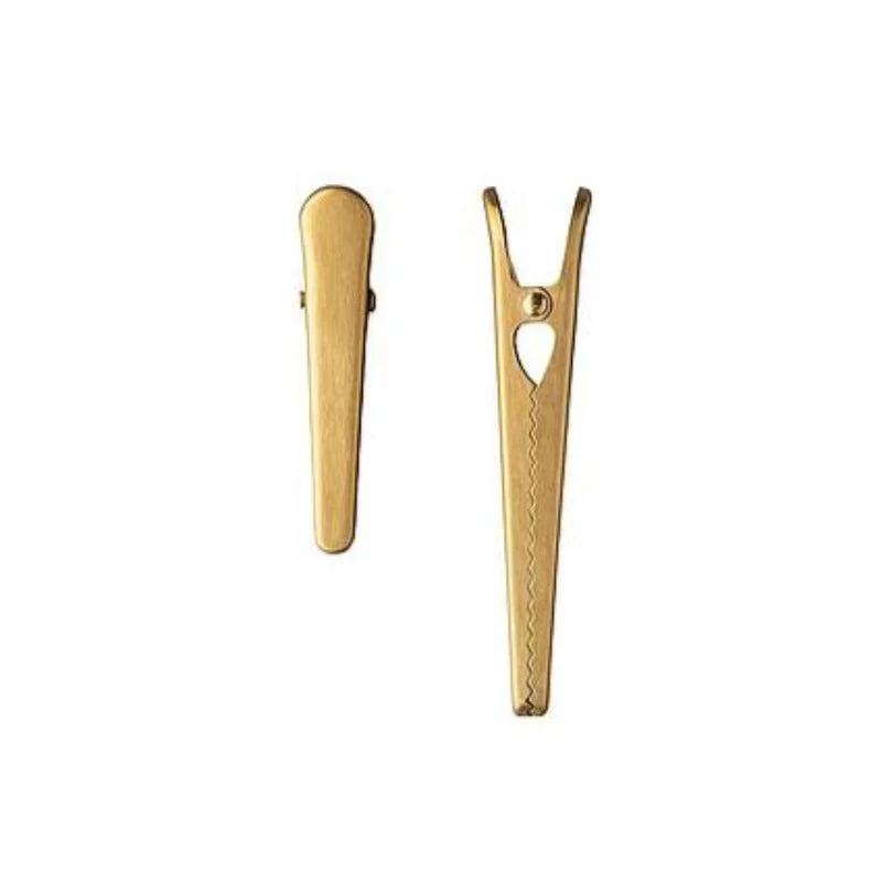 Klammer CLIPS 2er Set GOLD Tüten-Verschluss, Zettel- und Postkartenhalter