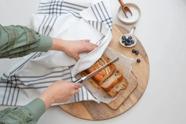 Küchentücher 3er Set SUPERIOR KITCHEN blau Geschirrtuch Handtuch Gläsertuch