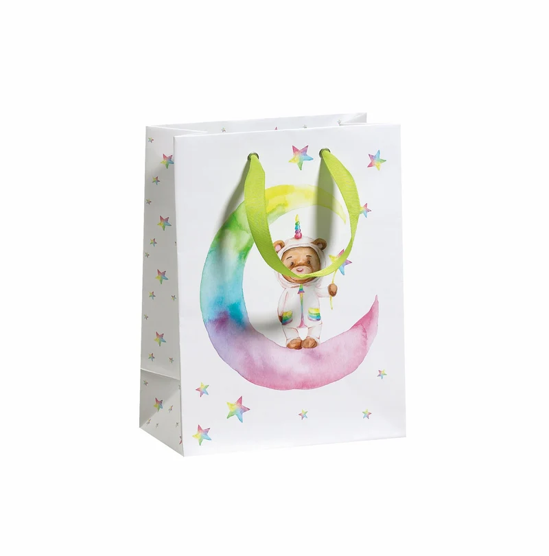 Geschenktüte "Rainbow Moon" | B17 x T9,2 x H22,5cm