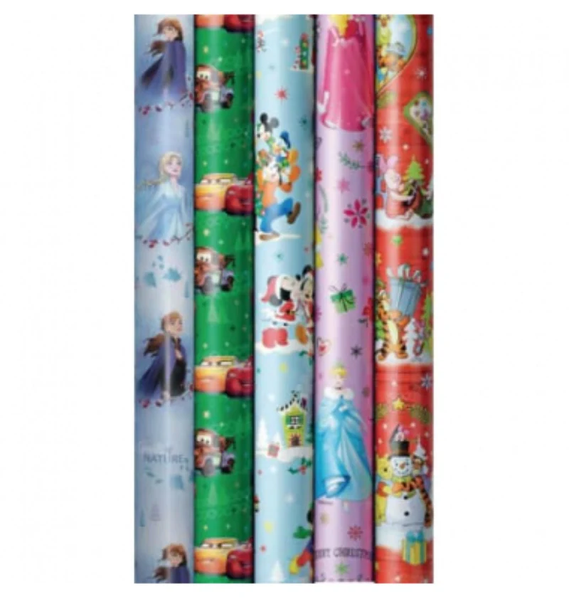 Geschenkpapier "Disney Weihnachten" farblich sortiert | 300 x 100 cm